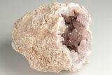 Sparkly, Pink Amethyst Geode Half - Argentina #195411-1